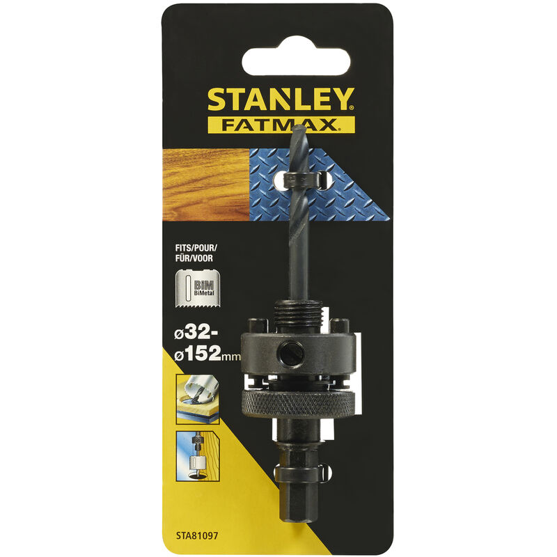 

Stanley STA81097-XJ Broca piloto para coronas bimetálicas 32 a 152mm