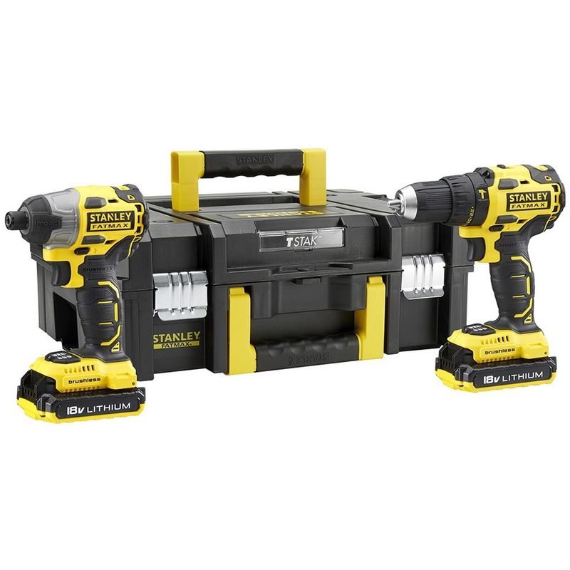 

Stanley - FMCK463D2T-QW - Taladro Percutor BRUSHLESS 18V 57Nm Atornillador de Impacto