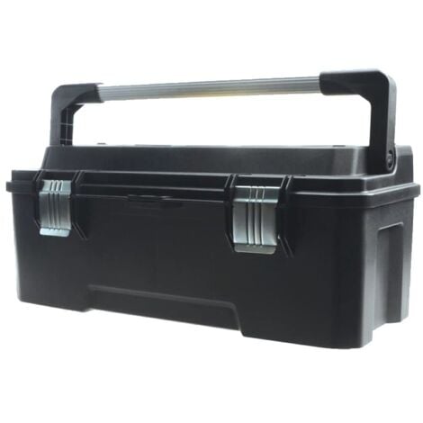 Stanley Fat Max 12.5 in. Toolbox with Tray, Black