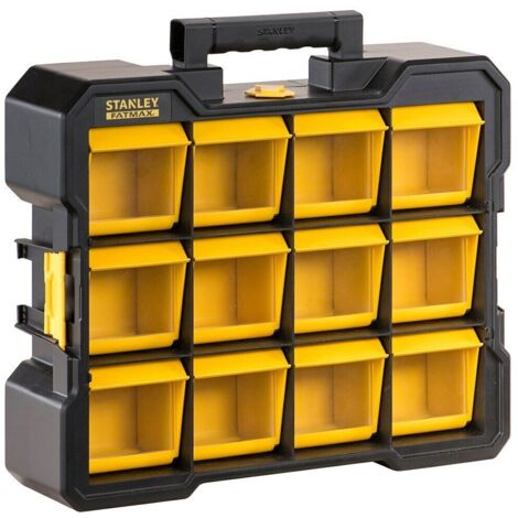STANLEY FMST81077-1 ORGANIZER CASSETTIERA PORTATILE CON 12 VASCHETTE BASCULANTI