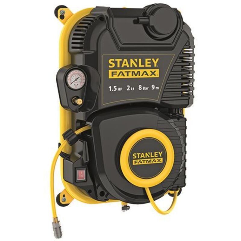 Stanley FMXCMD152WE FatMax Wall Mounted Air Hose 1.5 HP 8 Bar 9m SACCMD152WE