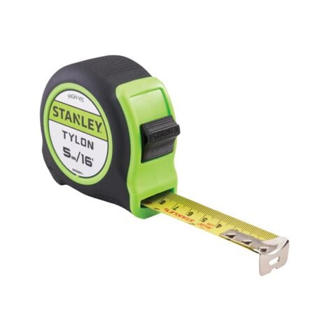 Stanley Hi-Vis 5m 16ft Tylon Tape Measure Green STA130602HG XMS24HVTAPE5