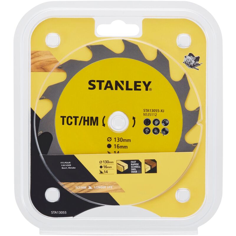

Stanley ® - Stanley hoja de sierra circular - 'TCT / HM' 130 mm