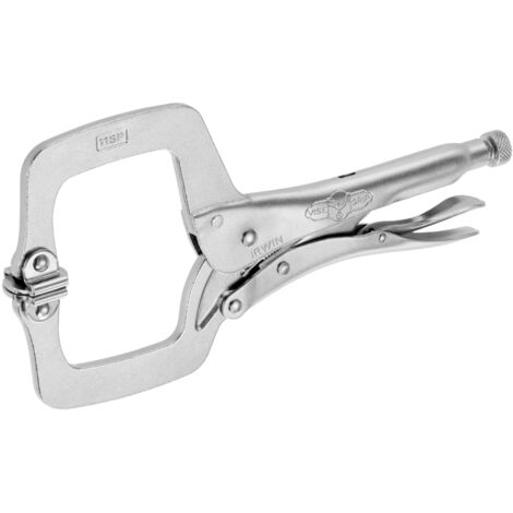 Stanley Irwin T20EL4 Locking Pliers, 9.8 cm Jaw Width, 27.5 cm and 27.9 cm Length, Heavy-Duty Adjustable Locking Pliers