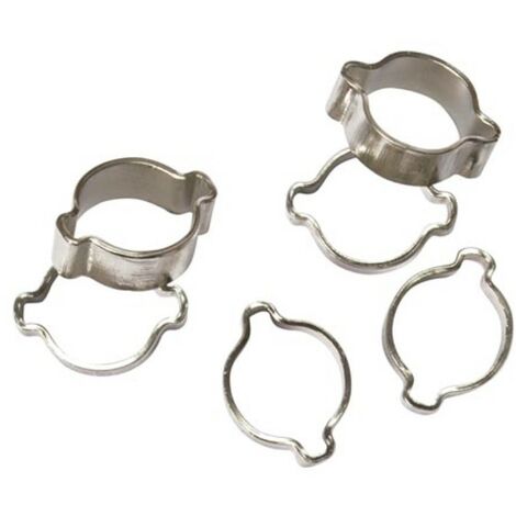 Stanley Jeu de colliers de serrage réglables Ø8–11 mm, acier inoxydable, pour voiture électroménager arrosage jardin, étanchéité optimale, facile à fixer et réutilisable