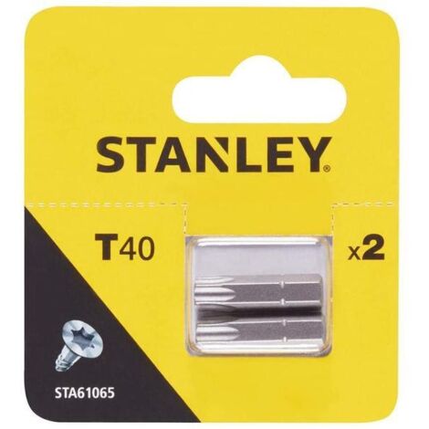 STANLEY jgo 2p. destor. torx 25mm t40 1-13-903 stanley , Juego de 2 puntas Torx 25mm T40