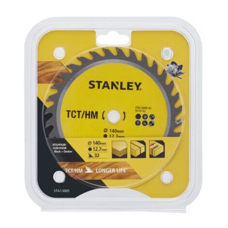Stanley Kreissägeblatt Ø 140x12,7 mm 32 positive Zähne