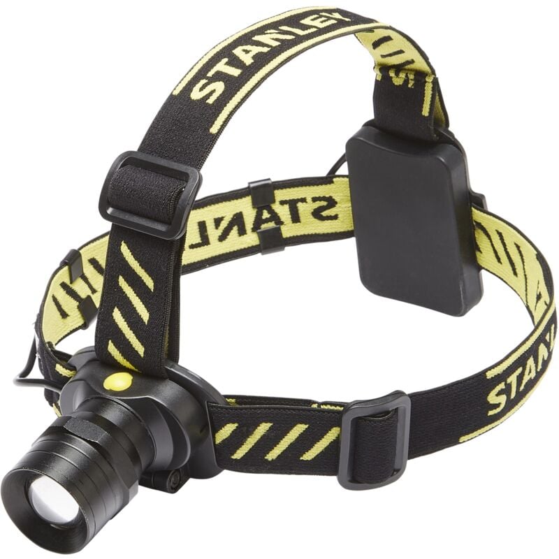 Stanley - Lampe frontale Led réglable aluminium - 300 Lm - 150 m