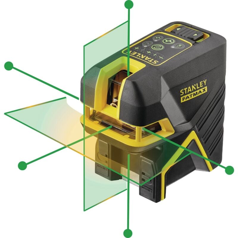 Stanley - fatmax linea e laser a 5 punti fm Li-Ion verde FMHT77598-1 in tstak