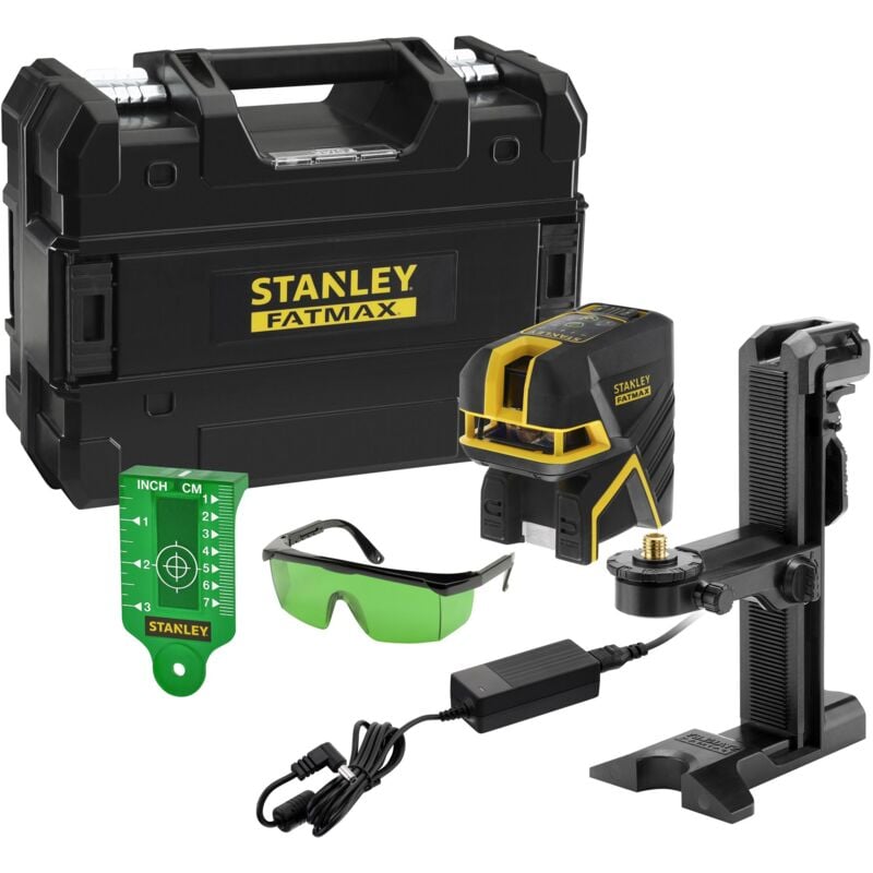 Dispositivo di livellamento laser a croce + 5 punti - SCPG5 (Li-Ion) - Verde - 50 m - fatmax Stanley FMHT77598-1