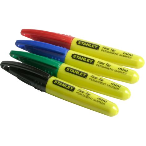 STANLEY MARKER PUNTA FINE MINI 4 pz. COLORATO