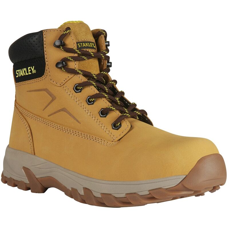 Stanley Mens Tradesman Leather Safety Boots (10 UK) (Honey)