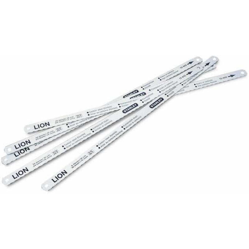 Image of Hand-Metall Sägeblatt Karbonstahl Lion 24 Zähne Blattlänge 300 mm - Stanley