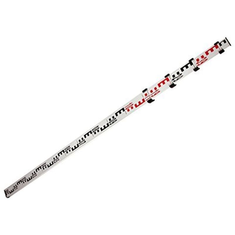 Stanley - Mire Aluminium Télescopique - AR51 - 5 m Ajustable - 5 Sections avec Clips 1-77-161