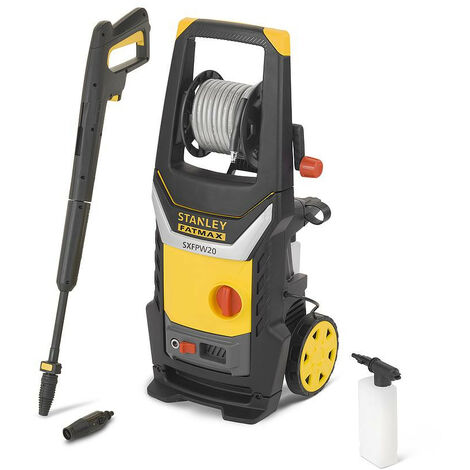 Stanley – Nettoyeur haute pression électrique 140 bar – Puissance 2000W – Débit 440L/h – Tuyau 8m – Total stop pour sécurité - SXFPW20E