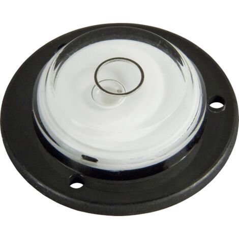 Stanley – Niveau à bulle rond 41 mm – Précision 2 mm/m – Boîtier plastique noir résistant aux chocs – Pour petites surfaces difficiles d'accès - R724362