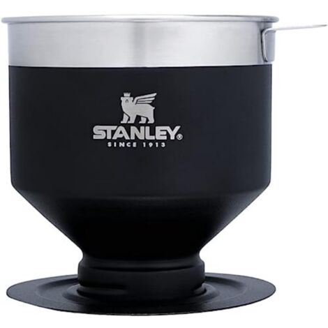 Stanley Perfect Brew Pour Over Filtri Caffe Americano - Capacità Da 1 A 6 Tazze - Riutilizzabili - Caffettiera Portatile - Senza BPA - Borraccia Acciaio Inossidabile - Matte Black Pebble