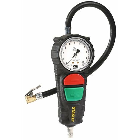 Stanley – Poignée de gonflage professionnelle – Protection ABS antichoc – Consommation d'air 100 l/min – Pression jusqu'à 10 bar – Fabriqué en Italie - 150704XSTN