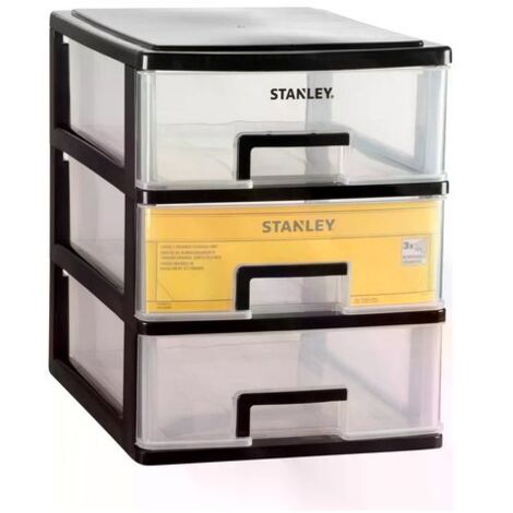 Stanley Porta Minuteria Essential Small 3 Cassetti Nero