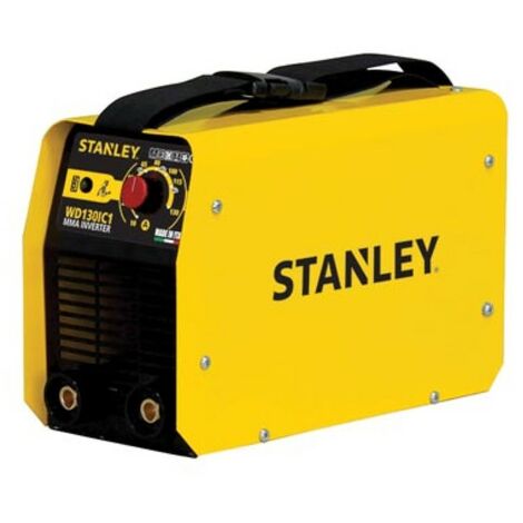 Stanley – Poste à souder MMA 10-130 A – Courant réglable 10-130 A – Électrodes Ø 1.6 à Ø 3.2 mm – Tension 230 V pour travaux sur site