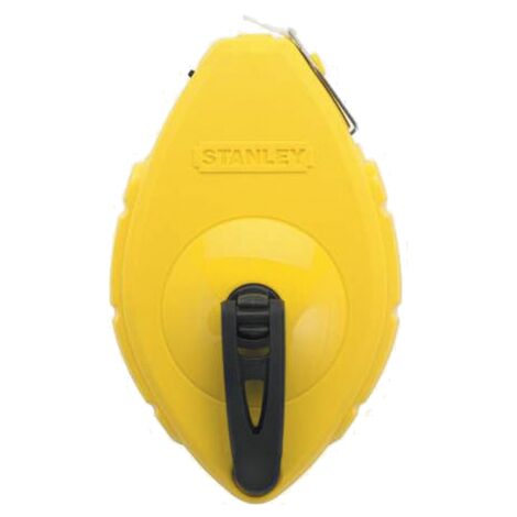 Stanley – Cordeau traceur 30 m – Boîtier ABS haute résistance – Capacité 30 g de craie – Manivelle rabattable pour traçage précis - S087751