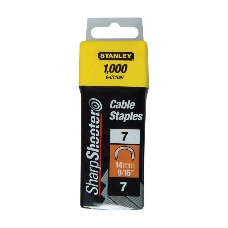 Stanley 1-CT109T Graffette Tipo 7 Set di 1000 pz 14 mm