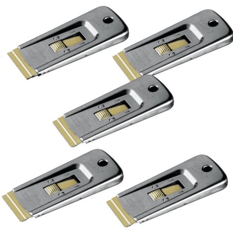 Stanley Razor Edge Scraper & 5 Blades STA028500 Perfect For Windows & Glass X5