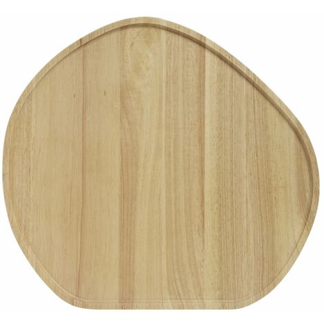 Stanley Rogers Servierbrett Ø 50 cm, hochwertiges Käsebrett, Speisebrett aus Holz, vielseitiges Schneidbrett, Brett zum Servieren von Käse, rundes Brotzeitbrett (Farbe: Braun)-50759605