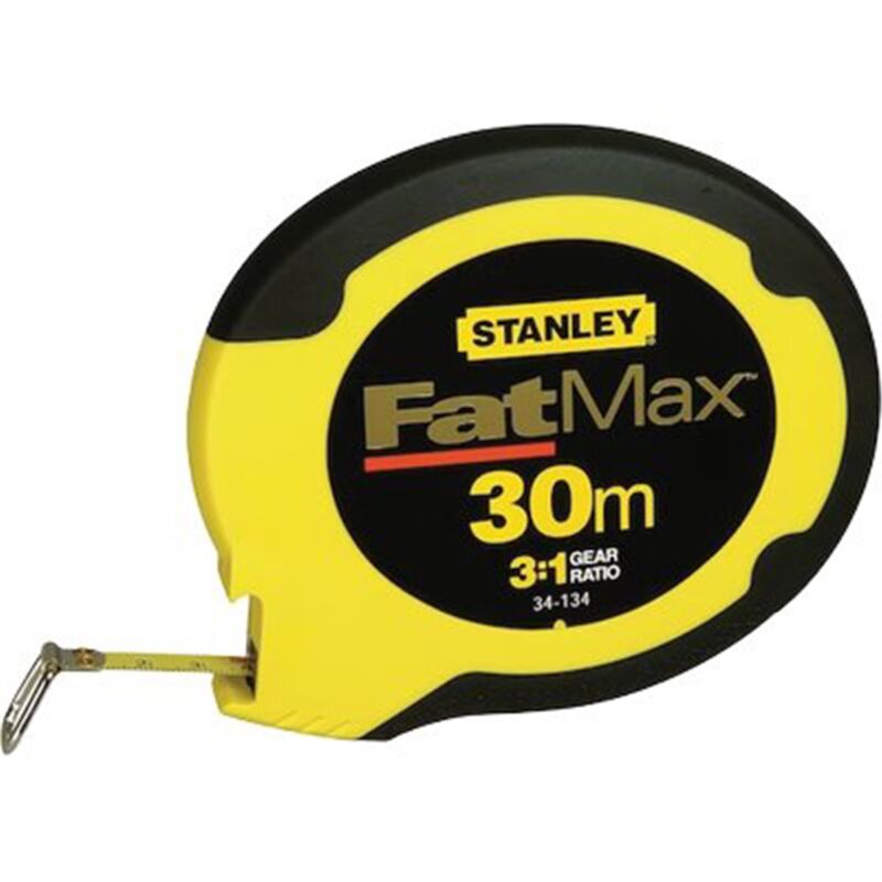 Image of Rotella metrica fatmax Stanley nastro acciaio mm 10 ml 30 0-34-134 3253560341343 utensileria Stanley