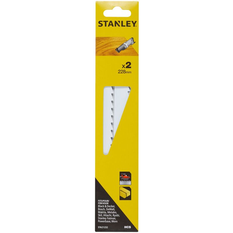 

Stanley ® - hoja de sierra de reciprocidad Stanley - madera / plástico de 228 mm - 2 piezas
