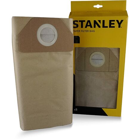 Stanley Sacchetti Filtro in Carta 20 l per Aspiratori Solidi e Liquidi