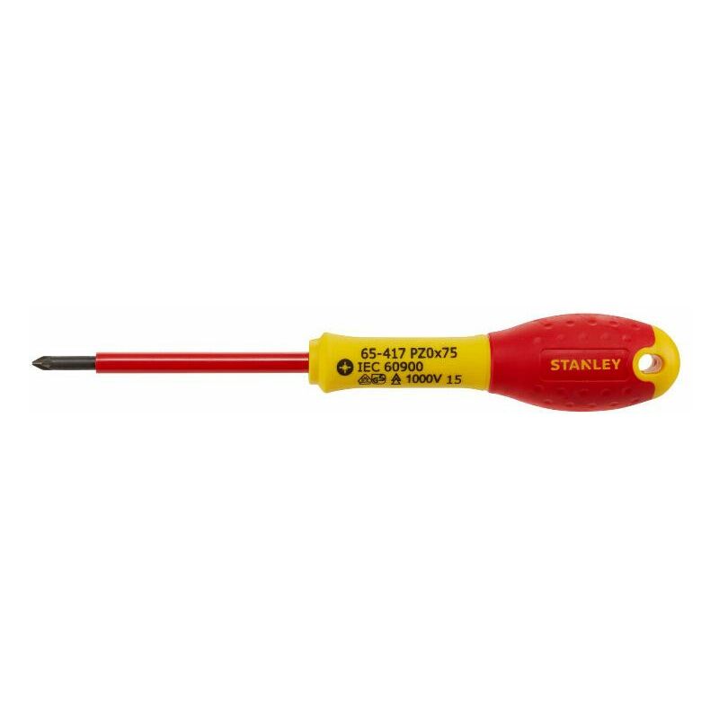 Image of Stanley - Schraubendreher pozidriv isoliert 1000 v pz0x75mm fatmax - 1-65-417