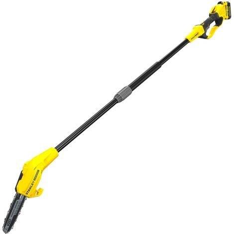 Stanley – Sécateur électrique 20 cm SFMCPS620M1QW – Batterie lithium-ion 18V 4Ah – Portée 4,5 m pour branches jusqu'à 20 cm