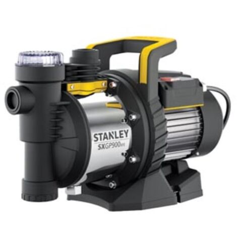 Stanley Selbstansaugende Pumpe, 900 W, Gartenpumpe, Edelstahl, 3600 l/h, IPX4, Wasserfilter