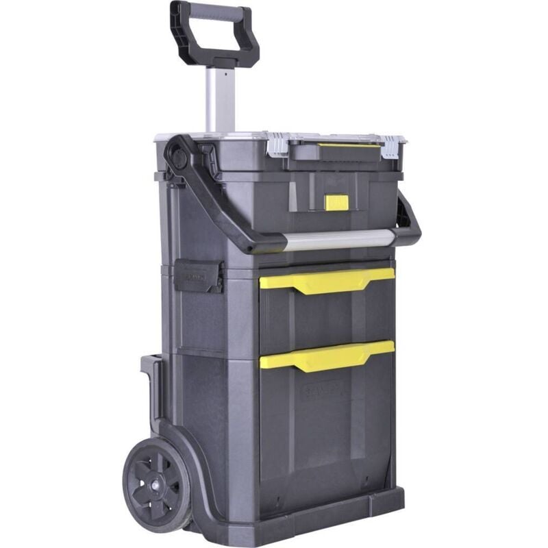 Stanley - STST1-79231 Boîte à outils vide plastique noir, jaune
