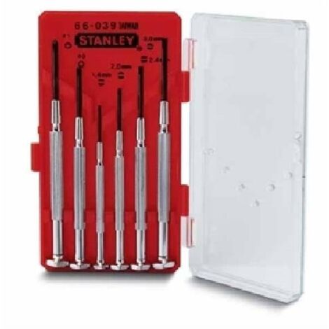 Stanley set 6 giraviti per elettronica 166039