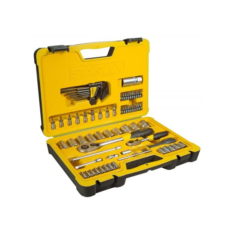 Wrench set 1/4',1/2' 75 pcs. - Stanley