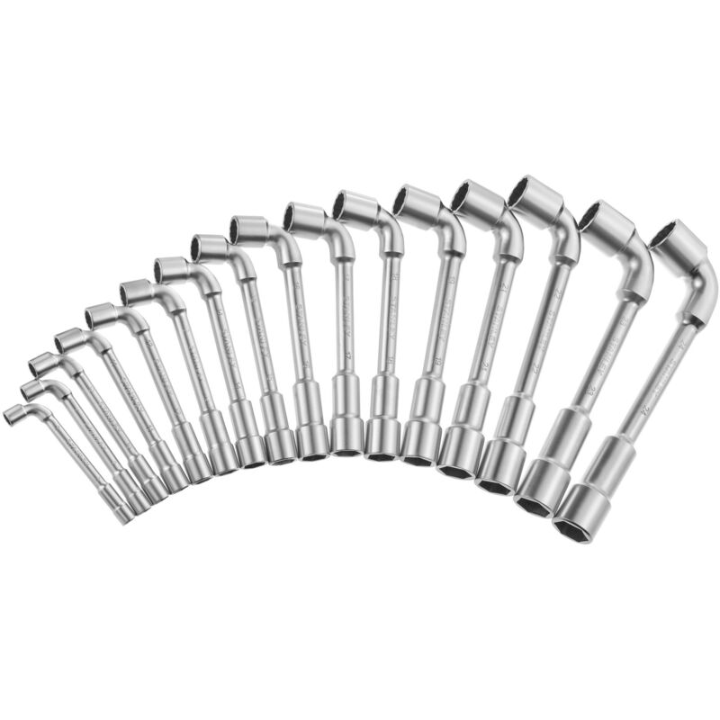 Chiave per tubi, aperta, 6 x 12, confezione da 16 - 6x12pans