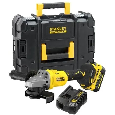 STANLEY SFMCG710M1T-QW SMERIGLIATRICE ANGOLARE BRUSHLESS V20 - BATTERIA 4.0 AH