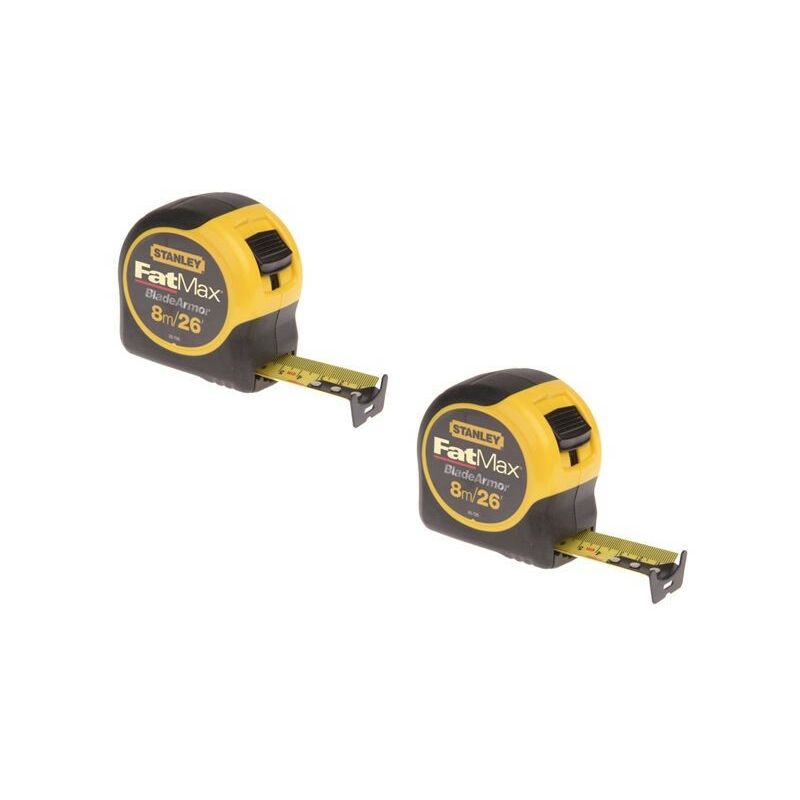 STA033726 FatMax Tape Measure 8m / 26ft 32mm - Twin Pack x2 0-33-726 - Stanley