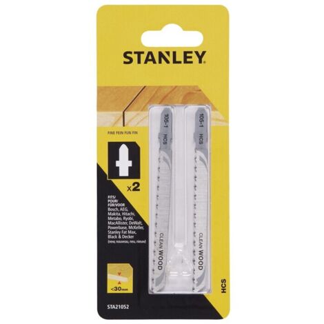 STANLEY STA21052 2 LAME LEGNO RETT.T/FINE ATT T