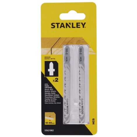 STANLEY STA21062 2 LAME LEGNO RETT.T/MEDIO ATT T