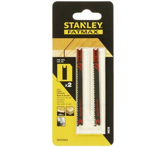 Stanley STA25502 - 2 Lame Legno Hi-Tech T/Fine - Piranha X25502