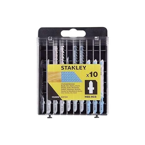 Stanley STA28050-XJ Lame Seghetto Alternativo Gambo A T Legno E Metallo 10 Pezzi