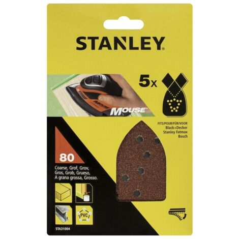 STANLEY STA31004 5 FOGLI VELCRO P/MOUSE 80 G