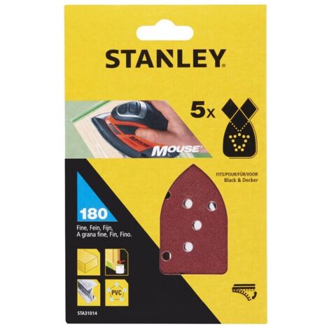 STANLEY STA31014 5 FOGLI VELCRO P/MOUSE 180 G