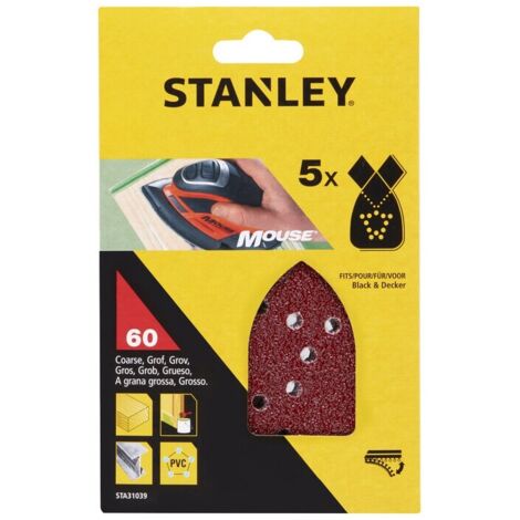 STANLEY STA31039 5 FOGLI VELCRO P/MOUSE 60 G