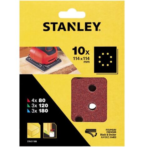 STANLEY STA31108 10 FOGLI FORATI 114X114 KA170