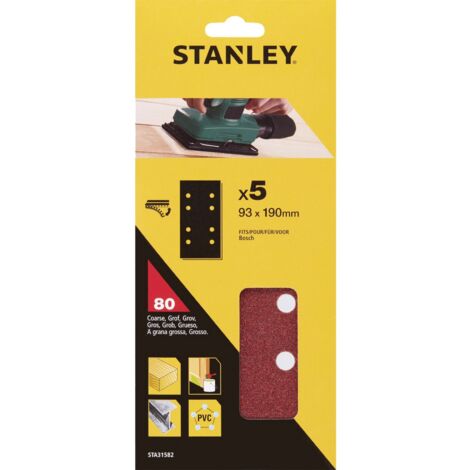 STANLEY STA31582 5 FOGLI VEL BOSCH 93X190 GR  80