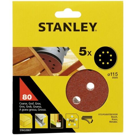 STANLEY STA32007 5 DISCHI VEL ROT ORB 115 GR 80